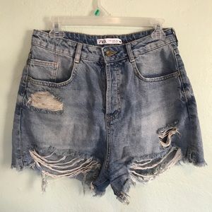Denim jean shorts